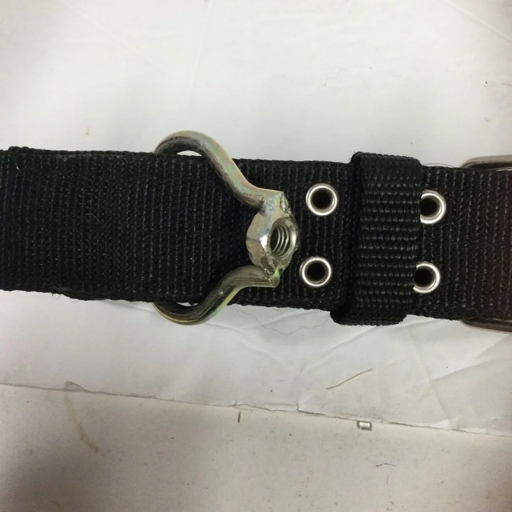 Dog Collar Canvas Black with Silver Closure Sz 26 in NWOT